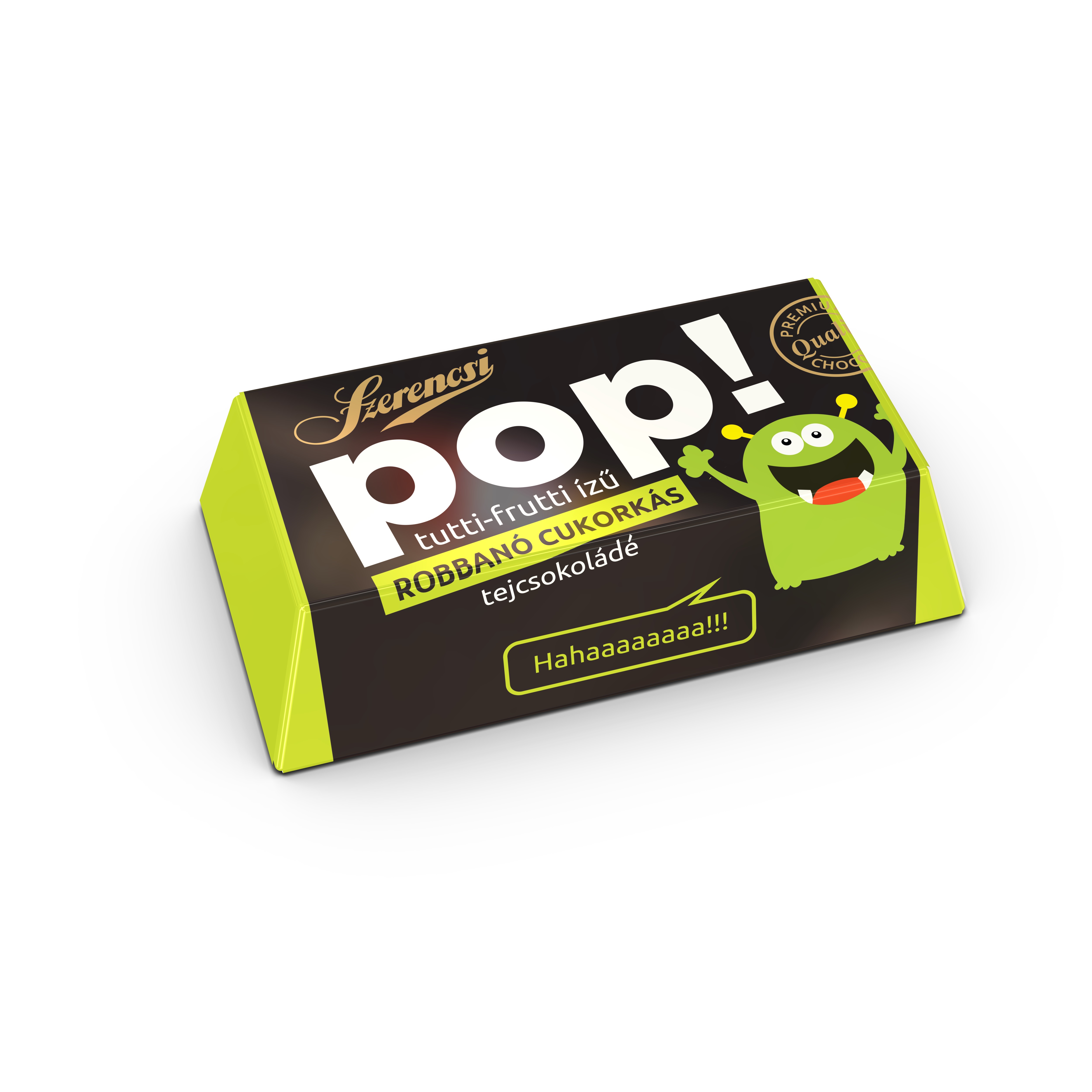 POP Tutti-Frutti ízű krémmel töltött tejcsokoládé robbanócukorkával 22g